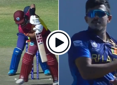 Watch: Maheesh Theekshana baffles Shai Hope with skiddy carrom ball, rattles West Indies top order with triple strike | CWC Qualifier 2023