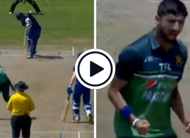 Watch: Pakistan speedster Shahnawaz Dahani smashes stumps, bounces out Nepal top order in Emerging Teams Asia Cup five-for