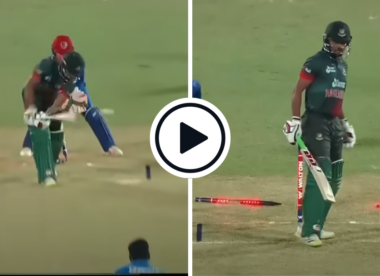 Watch: Mujeeb Ur Rahman rips out Bangladesh No.3's off stump with wickedly drifting carrom ball to set up seismic, series-sealing win
