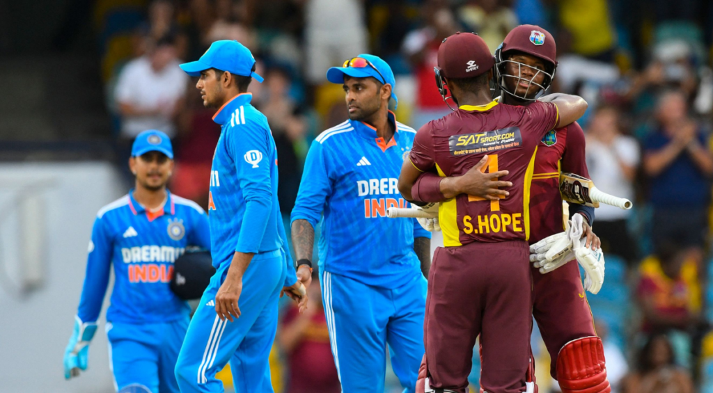 West Indies defeated India by six wickets in the second ODI | WI vs IND