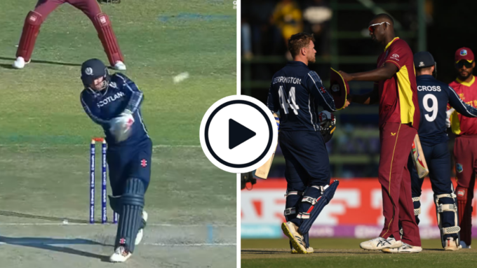 Watch: The moment West Indies' Cricket World Cup qualification hopes ended