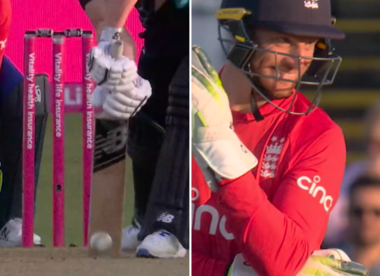 Worst review of all time? England send lbw appeal upstairs, replays show ball hit middle of bat