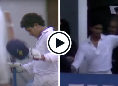 An embarrassed bat-raise and a bottle of unopened champagne – When Sachin Tendulkar, 17, saved the 1990 Manchester Test with his maiden ton