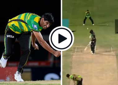 Watch: Salman Irshad showcases unique, super-slingy action, takes three wickets before conceding a run | CPL 2023
