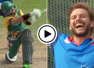 Watch: Shahid Afridi captures Mohammad Rizwan with loopy leg-spin in thrifty GT20 Canada spell