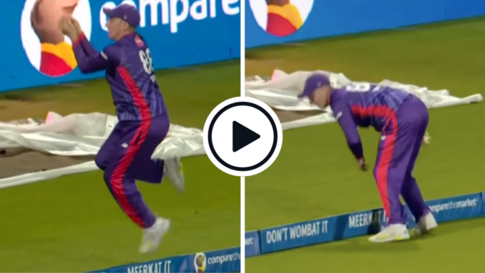 Watch: Harry Brook adds outrageous double relay catch to stunning century in epic all-round Hundred display