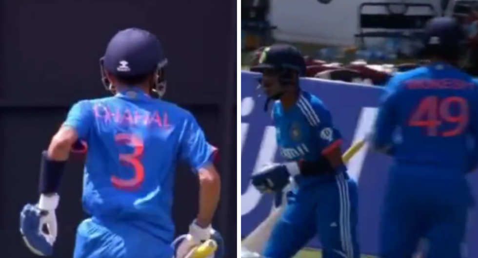 Yuzvendra Chahal was stopped by the umpires from returning to the dressing room in the first WI vs IND T20I
