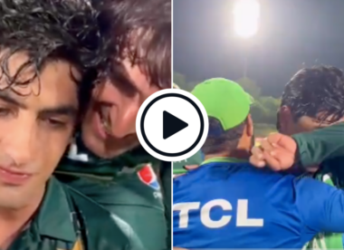 Watch: 'Wish my mother could have seen this' – Emotional Naseem Shah greeted with hugs and smiles after last-over win against Afghanistan