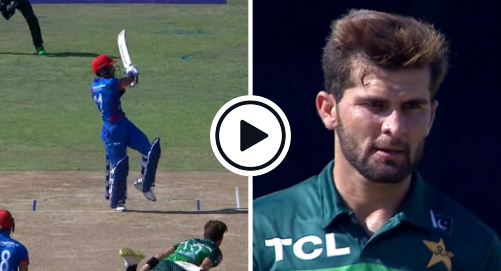 Rahmanullah Gurbaz took on Shaheen Afridi early in the second ODI, hitting a six and two fours in an over