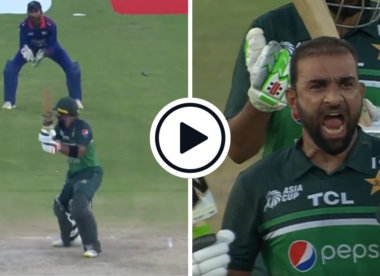 Watch: Iftikhar Ahmed blitzes maiden ODI century off 67 balls, roars in celebration | Asia Cup 2023