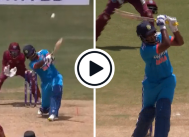 Watch: Sanju Samson blasts three sixes in first 13 balls to kickstart rapid half-century v West Indies | WI vs IND