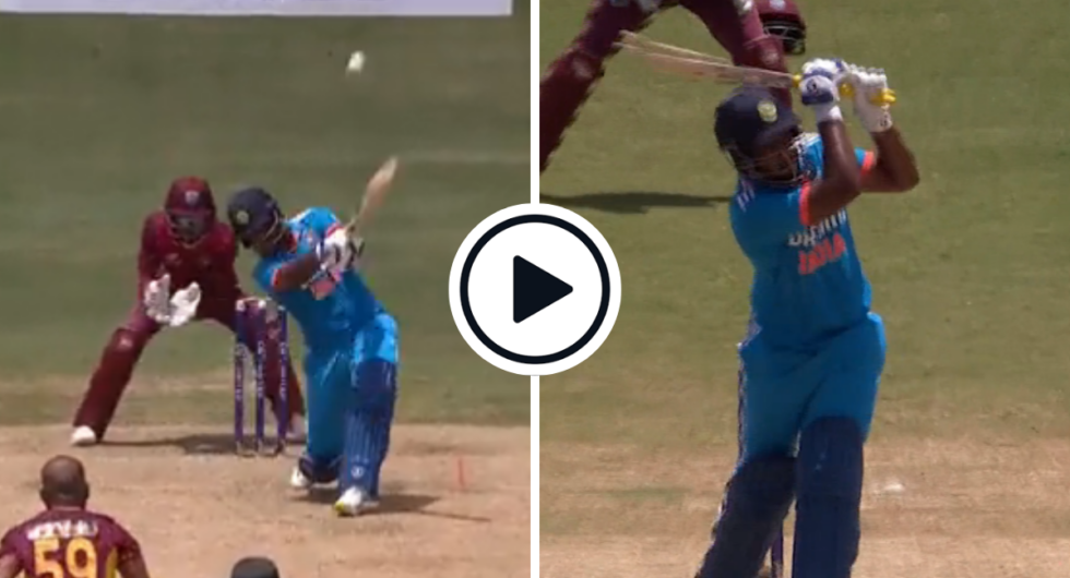 Sanju Samson hit 3 sixes off his first 13 balls in the third WI vs IND ODI