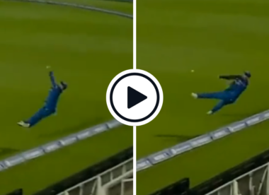 Watch: Matthew Wade goes airborne to pull off stunning six-save at the square leg boundary in The Hundred