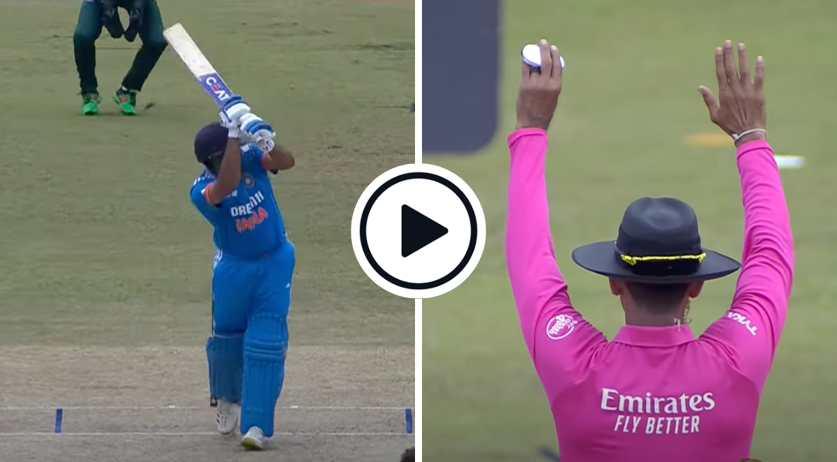 Watch Rohit Sharma Flicks Shaheen Afridi For His First-Ever First-Over Six En Route To Blistering Half-Century IND Vs