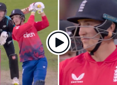 Watch: Harry Brook nails consecutive, glorious sixes over extra-cover off Ish Sodhi to press World Cup case