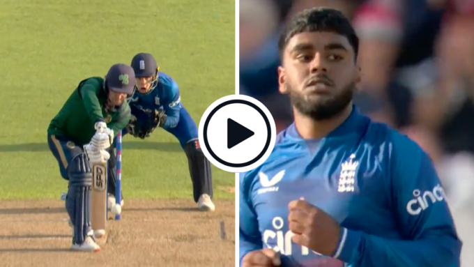 Watch: Rehan Ahmed claims wicket with ripping googly en route to maiden ODI four-for | ENG v IRE