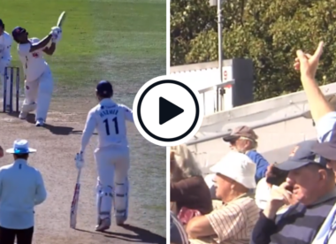 Watch: 6, 6, out - Umesh Yadav wastes no time in three-ball County Championship cameo