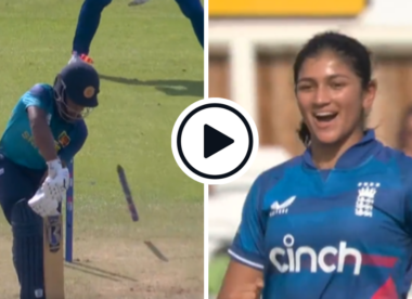 Watch: 17-year-old Mahika Gaur, on ODI debut, clean-bowls both Sri Lanka openers in stunning opening spell