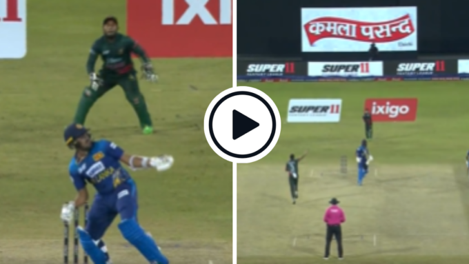 Watch: Taskin Ahmed rips out Sri Lanka tailender with vicious bumper in Asia Cup thriller | SL vs BAN