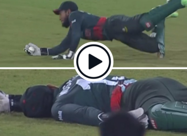 Watch: Mushfiqur Rahim takes sensational one-handed, horizontal diving catch to break crucial Afghanistan partnership | Asia Cup 2023