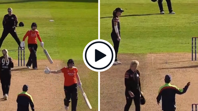 Watch: Nat Sciver-Brunt spots fielding side infringement, asks for no-ball after ball is bowled
