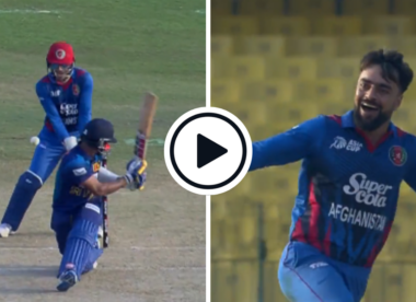 Watch: Rashid Khan bowls Dasun Shanaka behind legs with fizzing delivery | Asia Cup 2023
