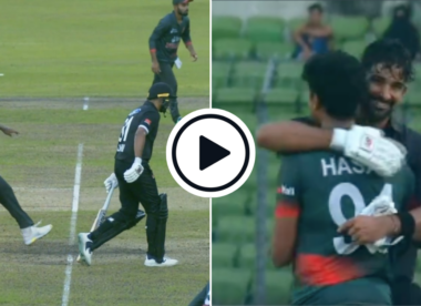 Watch: Ish Sodhi gets called back by Bangladesh after pre-delivery run out, hugs bowler upon return