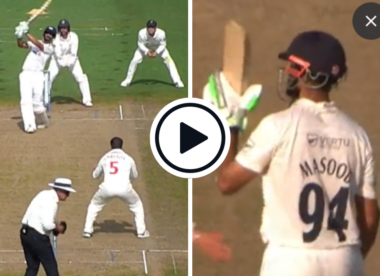 Watch: Shan Masood scampers single to bring up his first Yorkshire County Championship hundred