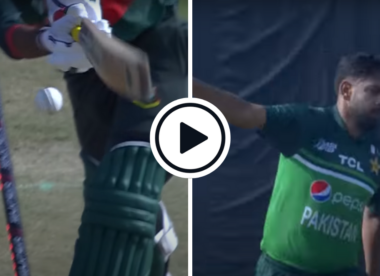 Watch: Haris Rauf smashes stumps with 90mph rocket in sizzling Asia Cup spell | BAN v PAK