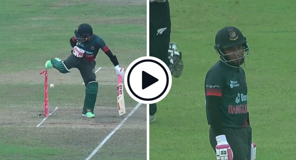 Mushfiqur Rahim kicks over his own stumps | BAN vs NZ