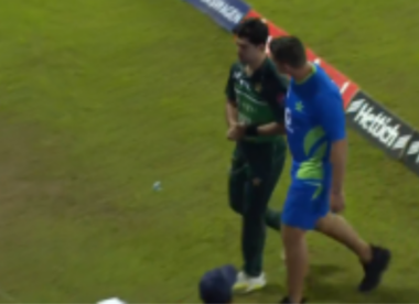 Naseem Shah gives Pakistan fresh injury scare, leaves field holding arm after diving ball