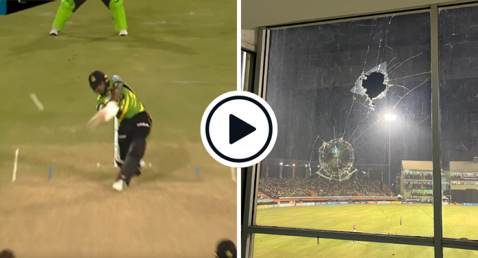 Fabian Allen smashed a window with a 98m six in CPL 2023