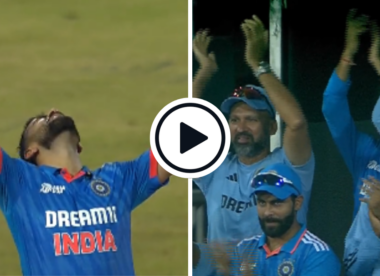 Watch: The moment Virat Kohli brought up his 47th ODI hundred
