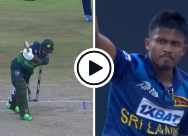 Watch: Sri Lanka newbie castles Fakhar Zaman with vicious, late-swinging yorker in crucial Asia Cup clash