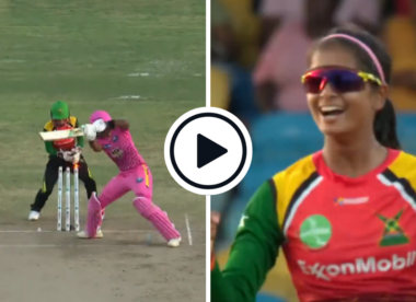 Watch: RCB breakout star Shreyanka Patil pegs back Hayley Matthews' off-stump with beauty in Women's CPL four-for