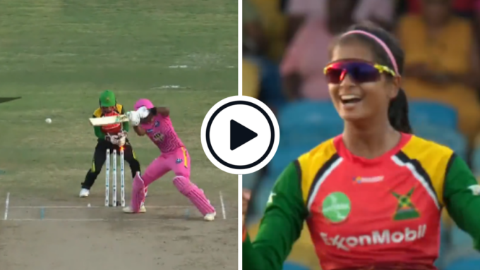 Watch: RCB breakout star Shreyanka Patil pegs back Hayley Matthews' off-stump with beauty in Women's CPL four-for