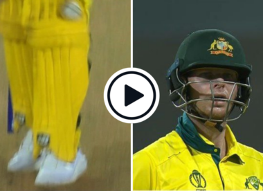 Watch: Steve Smith shakes head repeatedly after lbw decision overturned on DRS