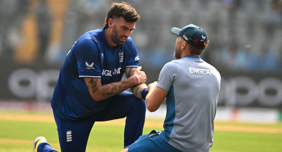 Reece Topley injured against South Africa