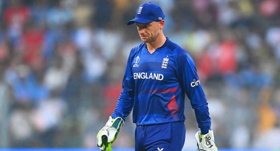 Jos Buttler during England's defeat to South Africa