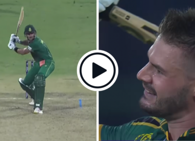 Watch: Aiden Markram brings up fastest ever World Cup century – off 49 balls – with imperious short-ball six