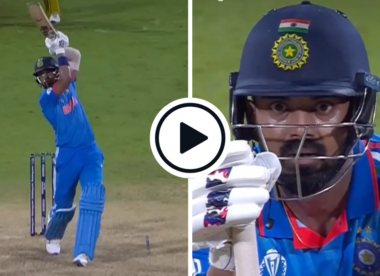 Watch: KL Rahul accidentally hits match-winning six to miss out on hundred, sinks to haunches