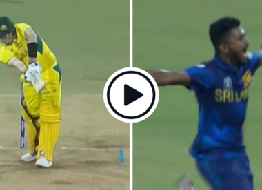 Watch: Dilshan Madushanka rips through Warner and Smith in double-wicket maiden over