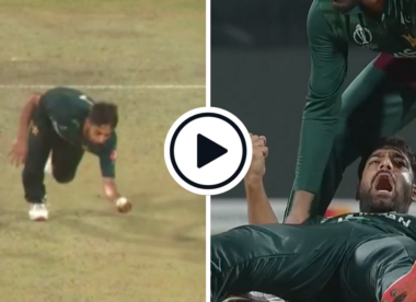 Watch: Haris Rauf takes stunning one-handed return catch before South Africa agonizingly edge out Pakistan