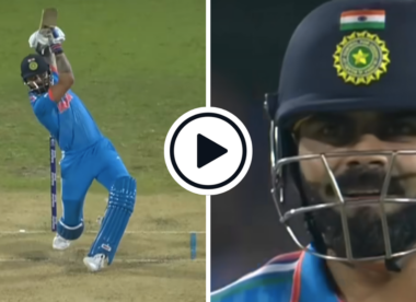 Watch: One ball, 14 runs – Virat Kohli exploits double free-hit, drills glorious down-the-ground hits | World Cup 2023
