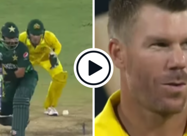 Watch: David Warner starts surprise World Cup warm-up spell with huge leg-side wide to Babar Azam | 2023 World Cup