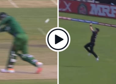 Watch: Trent Boult strikes first ball, Litton Das skies catch to fine-leg with ‘ordinary’ flick