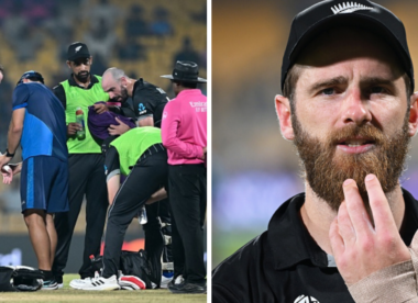 CWC 2023: Kane Williamson retires hurt after painful hit on thumb by wayward throw in comeback game | NZ vs BAN
