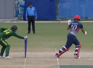 TV umpire reverses his own stumping decision after further replays show the wicketkeeper never had the ball in his glove | Asia Games