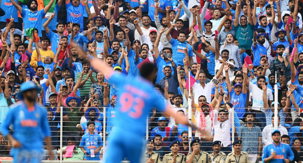 Jasprit Bumrah celebrates a wicket against Pakistan