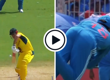 Watch: Virat Kohli takes diving slip catch off Jasprit Bumrah for India's first CWC 2023 wicket